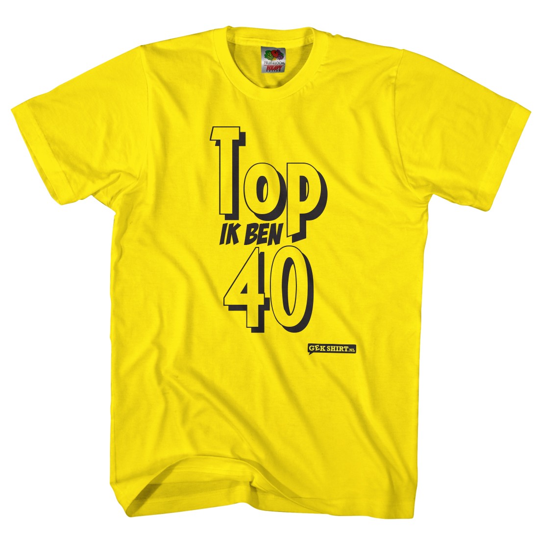 Top ik ben 40 shirt 40 jaar shirt